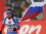 Российский биатлонист выиграл гонку преследования в Италии