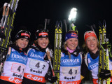 Женскую эстафету в Сочи выиграли немецкие биатлонистки