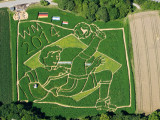 Фермеры вырастили лабиринт в честь победы сборной Германии на ЧМ-2014